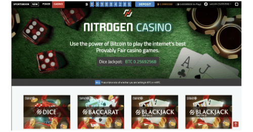 Play casino with your bitcoin BTC